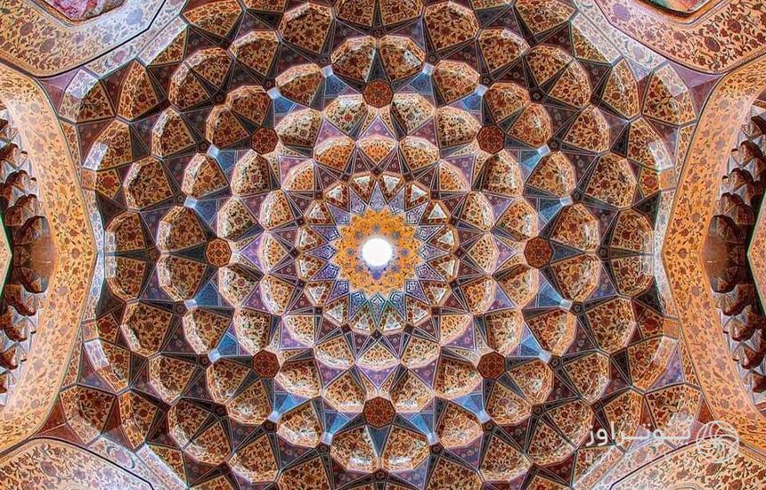 سقف عمارت کلاه فرنگی شیراز